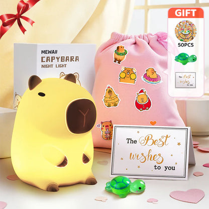 Cute Capybara Night Light Children's Silicone Lamp