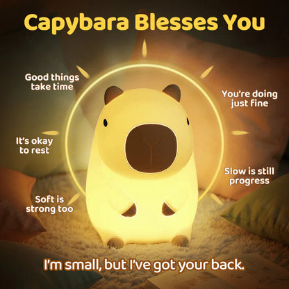 Cute Capybara Night Light Children's Silicone Lamp