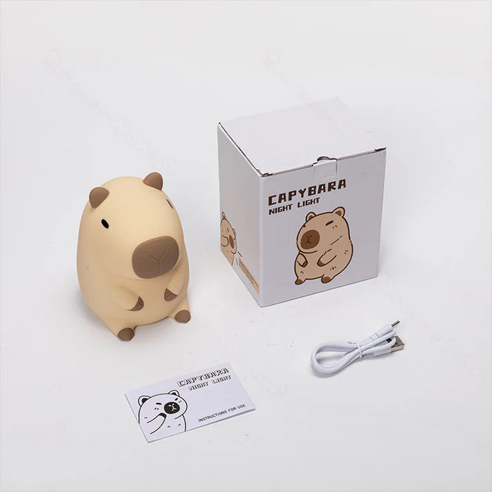 Cute Capybara Night Light Children's Silicone Lamp