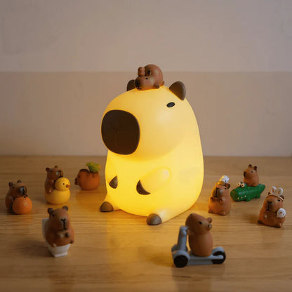 Cute Capybara Night Light Children's Silicone Lamp